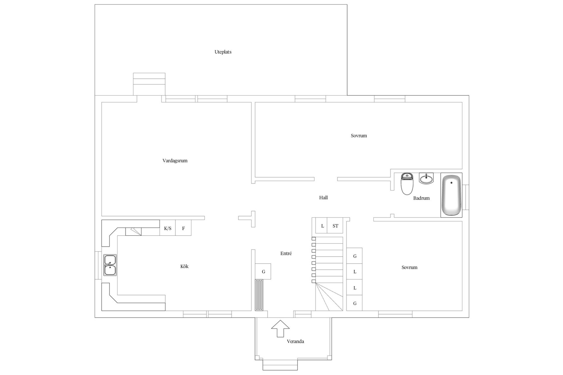 Villa, Bonared Stenkullen  , Hyssna, Mark