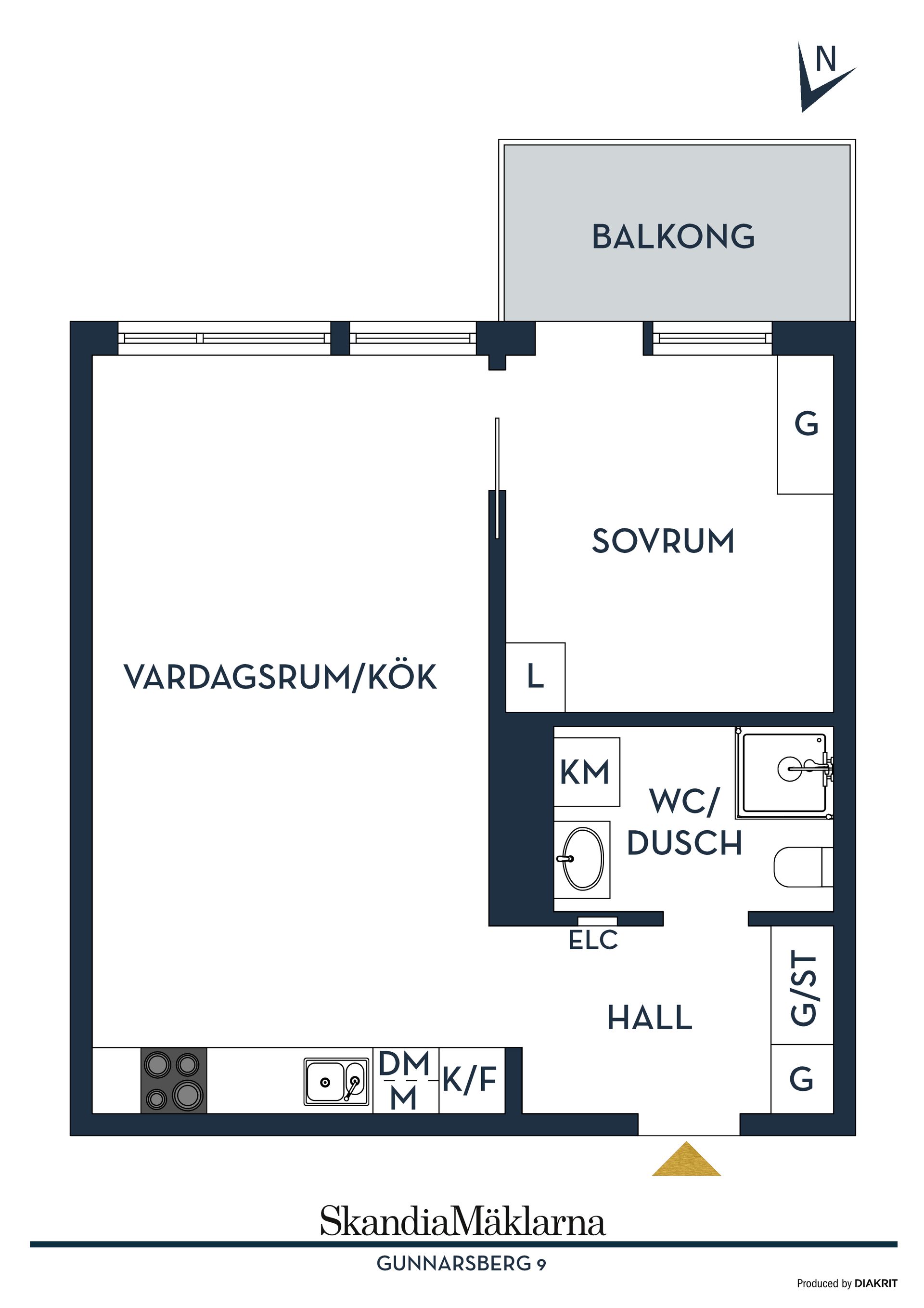 Bostadsrätt, Gunnarsberg 9, Kungälv