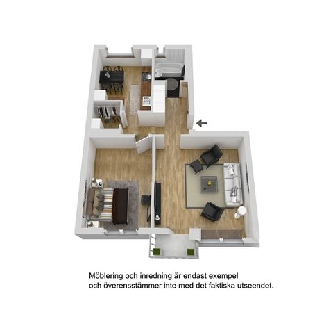 Bostadsrätt, Emågatan 38, 1tr, Bagarmossen, Stockholm
