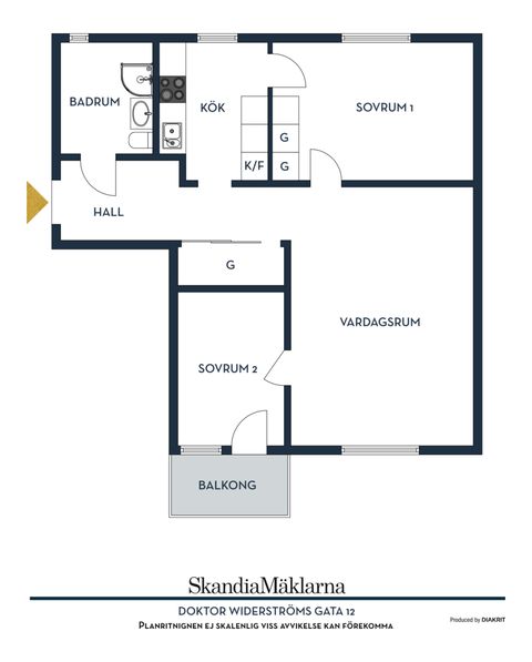 Bostadsrätt, Doktor Widerströms gata 12, Fruängen, Stockholm