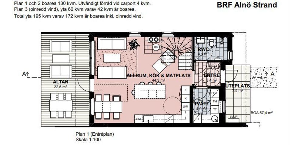 Bostadsrätt, Korvettvägen , Alnö/Ankarsvik, Sundsvall