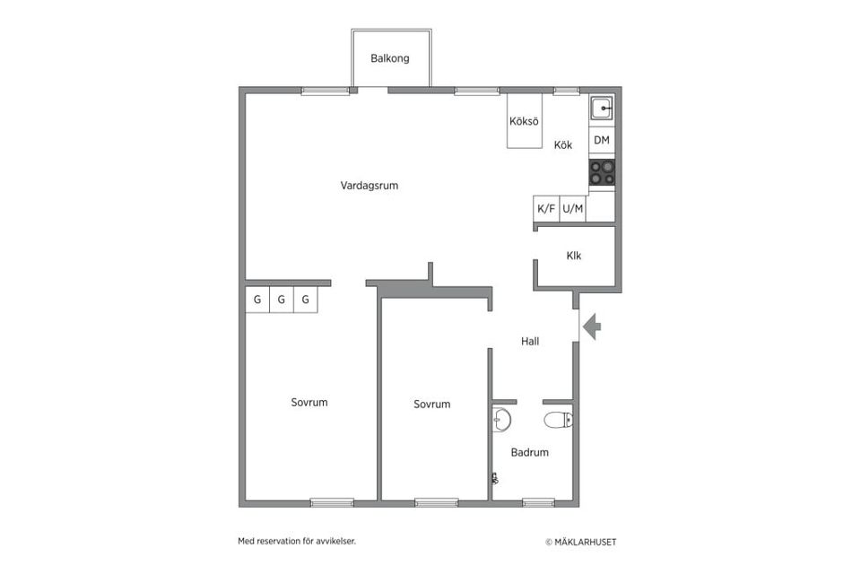 Bostadsrätt, Kvarnbacksvägen 75, Riksby, Stockholm