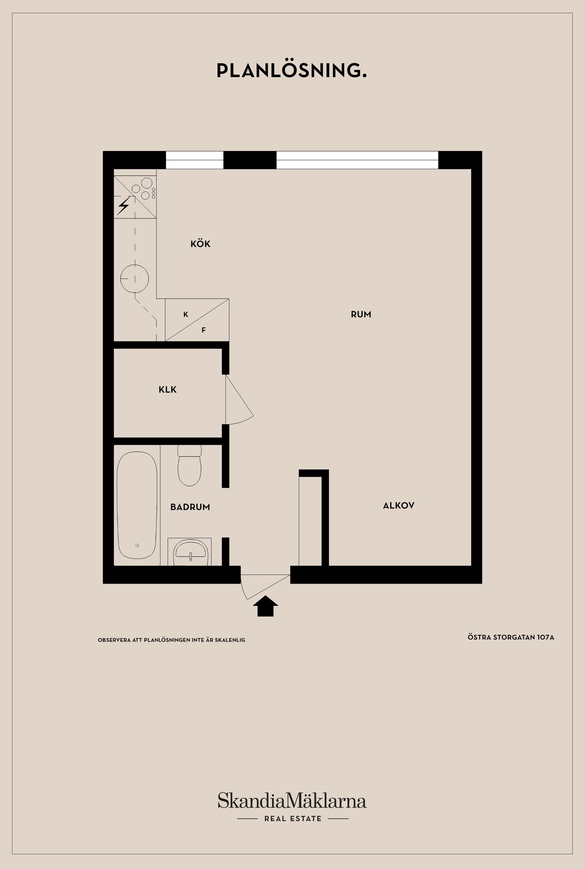 Bostadsrätt, Östra Storgatan 107A, Liljeholmen, Jönköping