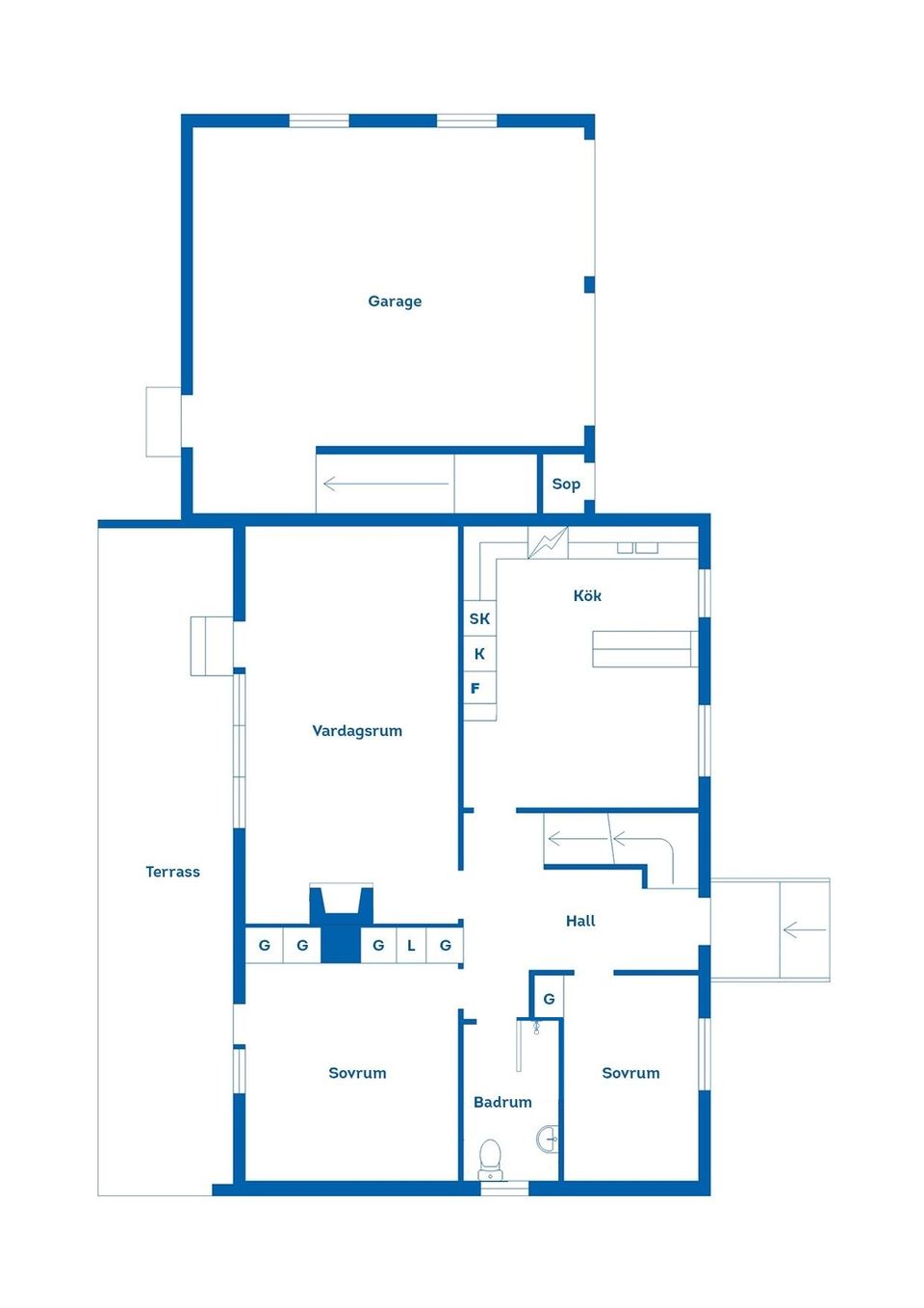Villa, Konvaljvägen 1, Skogstorp, Falkenberg