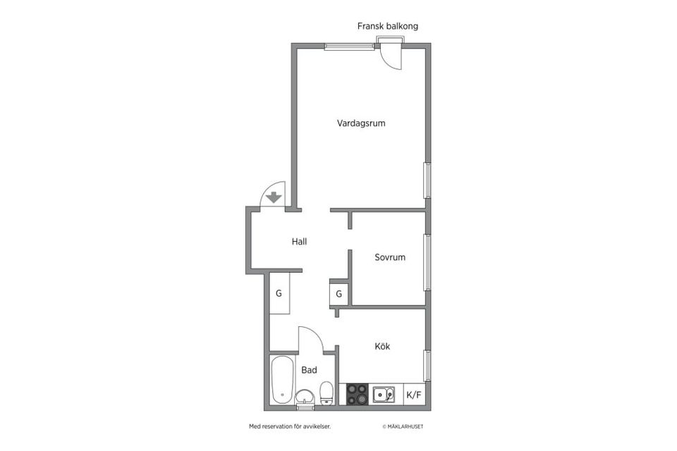 Bostadsrätt, Enslövsvägen 8A, Centralt Öster, Halmstad