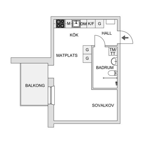 Bostadsrätt, Slottsgatan 41 A, Jönköping Öster, Jönköping