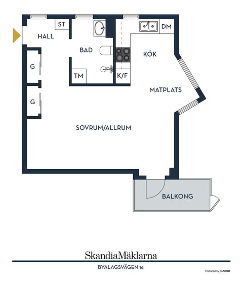 Bostadsrätt, Byalagsvägen 16, Stuvsta - Centralt, Huddinge