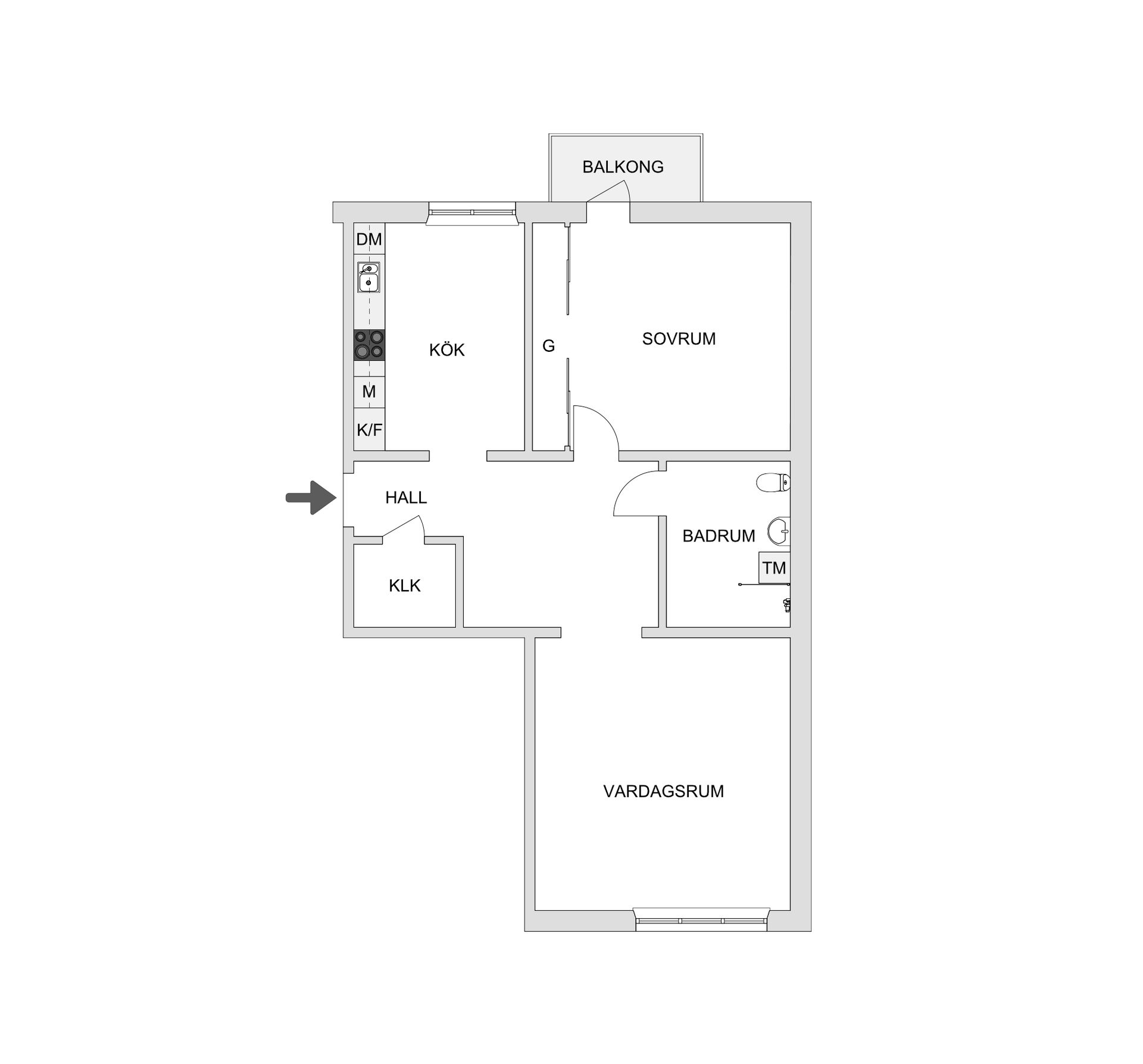 Bostadsrätt, Odengatan 15B, Jönköping Öster, Jönköping