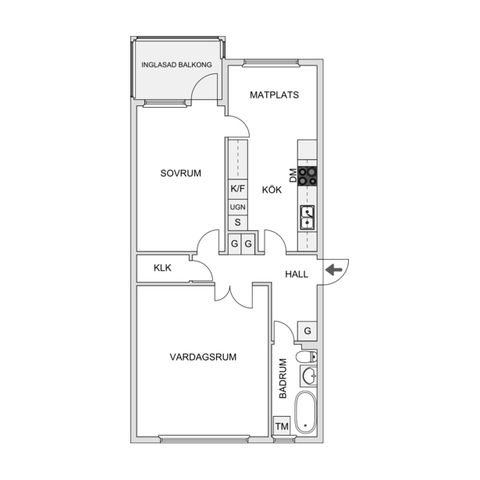 Bostadsrätt, Trebackalånggatan 118, Hässleholm - Ljungdala, Hässleholm