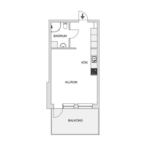 Bostadsrätt, Odengatan 28, Kålgården, Jönköping