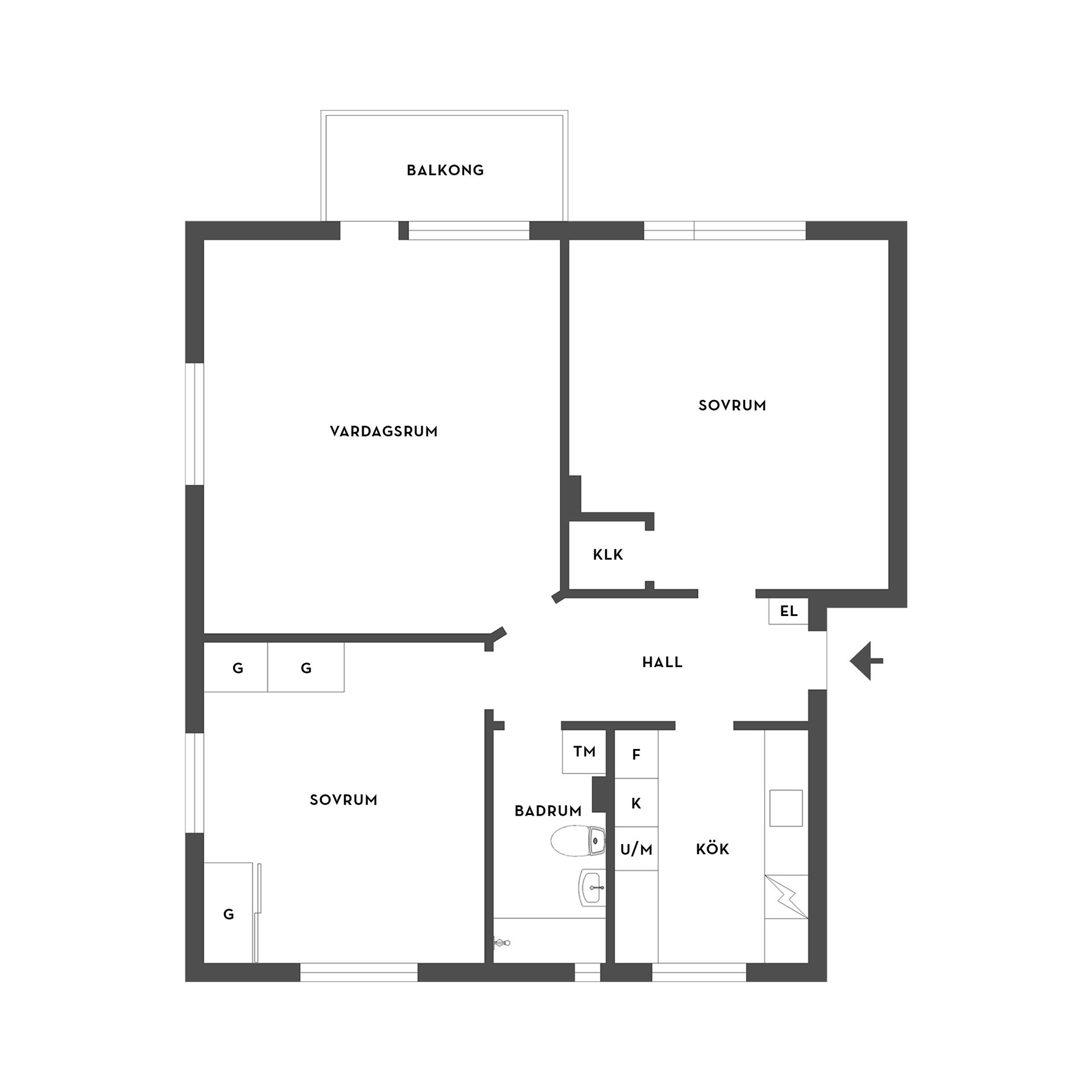 Bostadsrätt, Sörgärdsgatan 26B, Centralt, Strängnäs