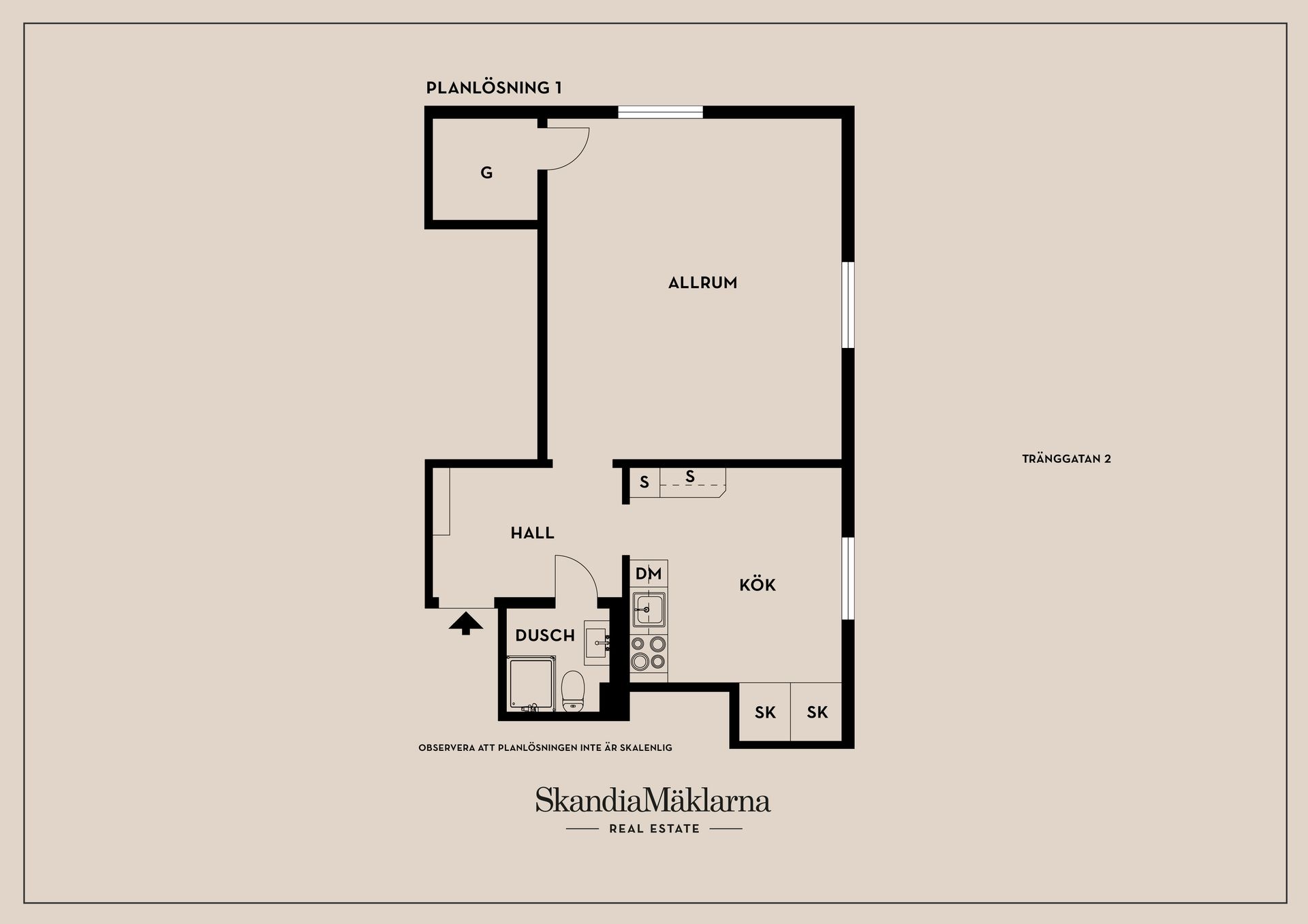 Bostadsrätt, Tränggatan 2, Centralt, Linköping