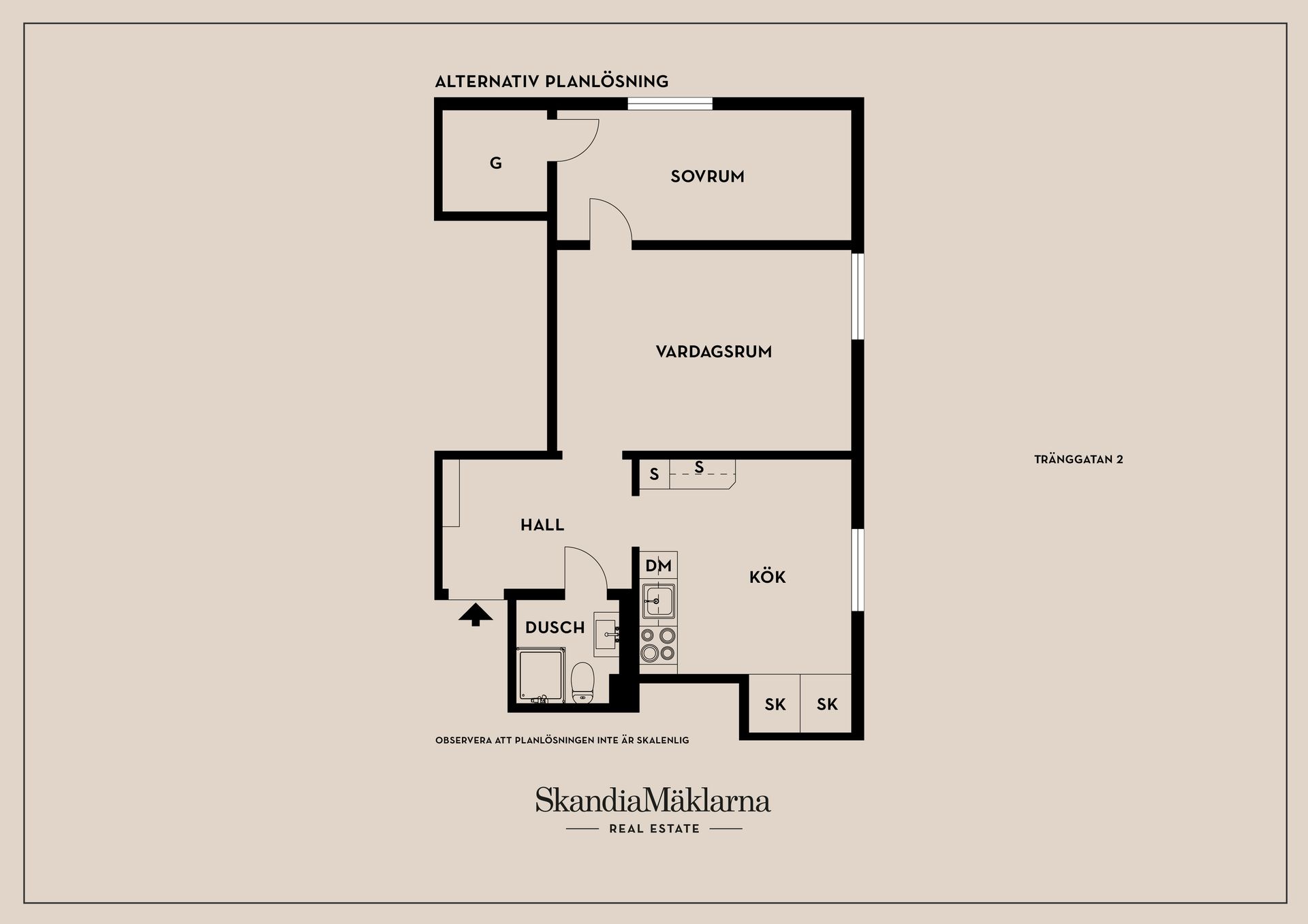 Bostadsrätt, Tränggatan 2, Centralt, Linköping