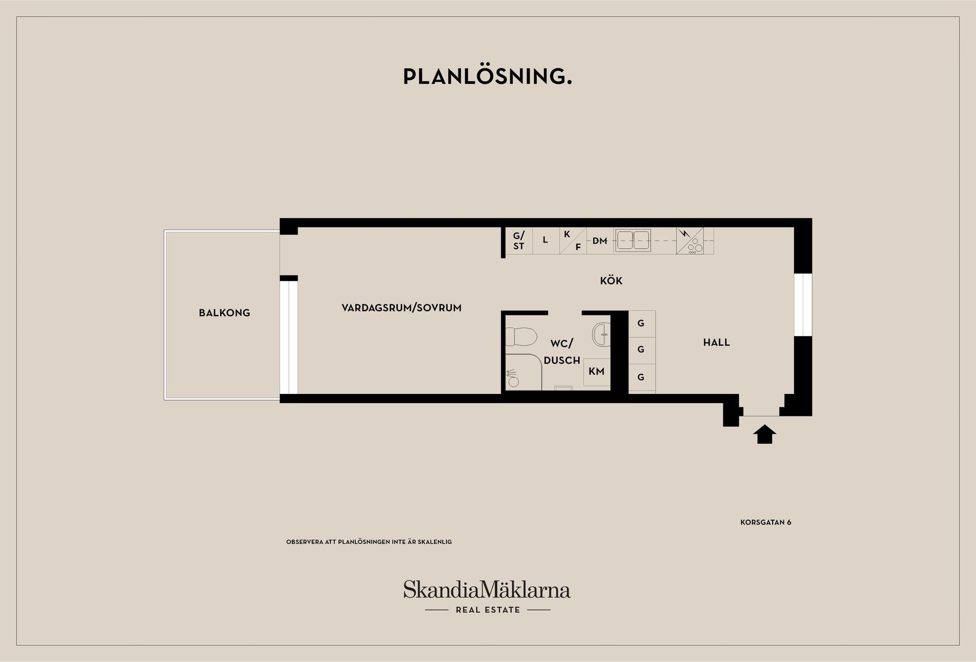Bostadsrätt, Korsgatan 6, Munksjöstaden, Jönköping