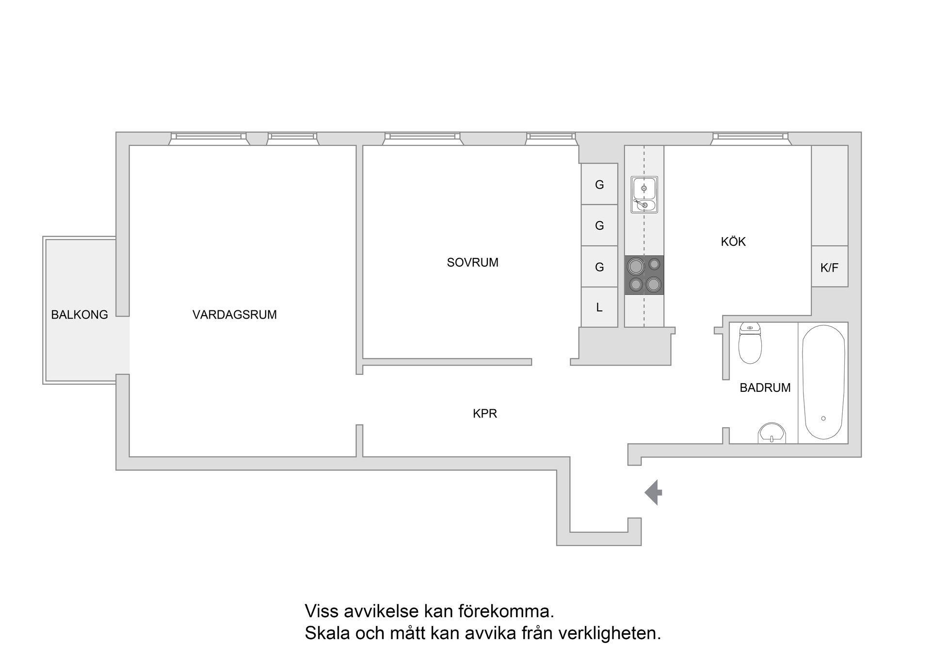 Bostadsrätt, Starrbäcksgatan 26, 2 tr!, Centrala Sundbyberg, Sundbyberg
