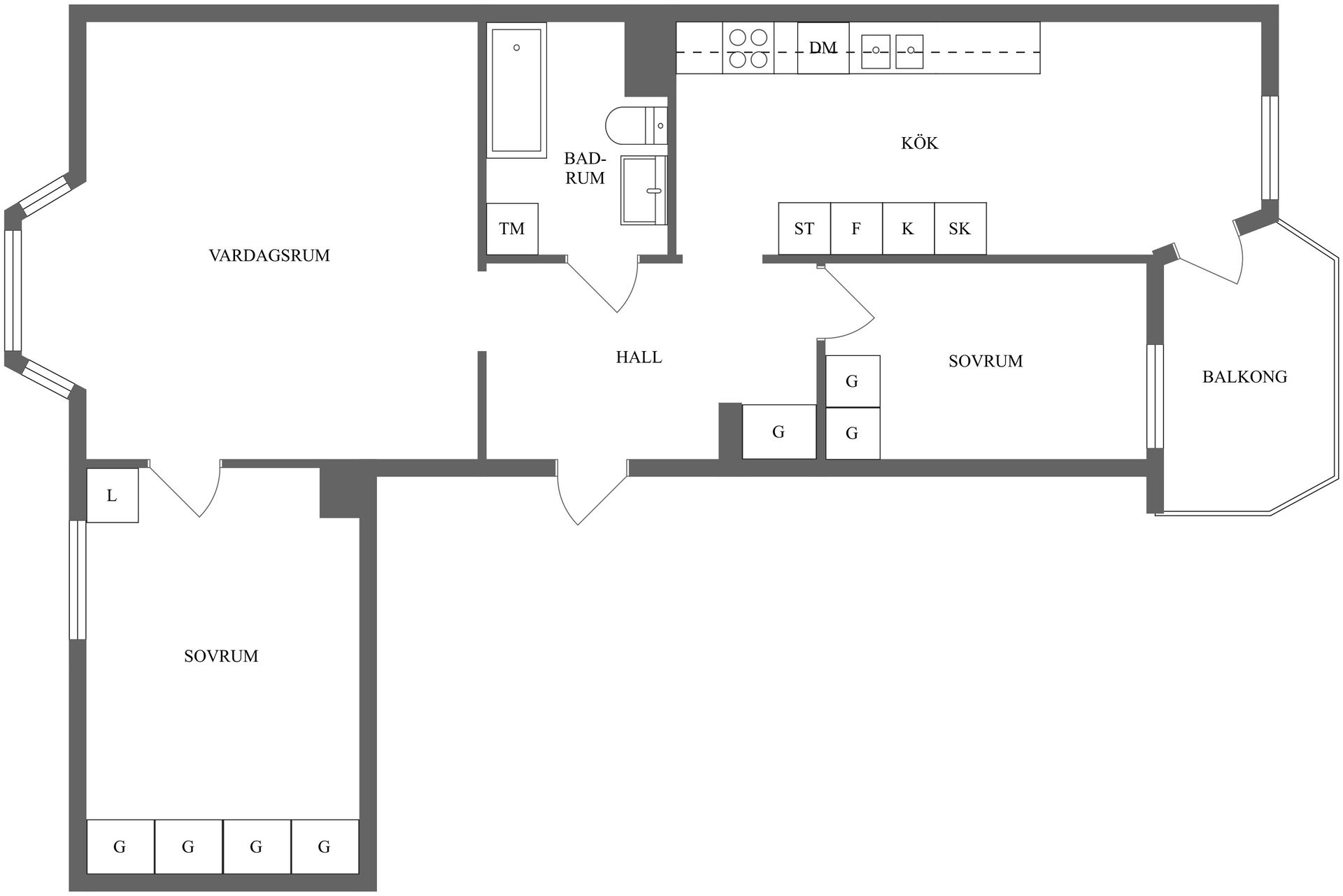 Bostadsrätt, Luntgatan 12C, Centralt, Norrköping