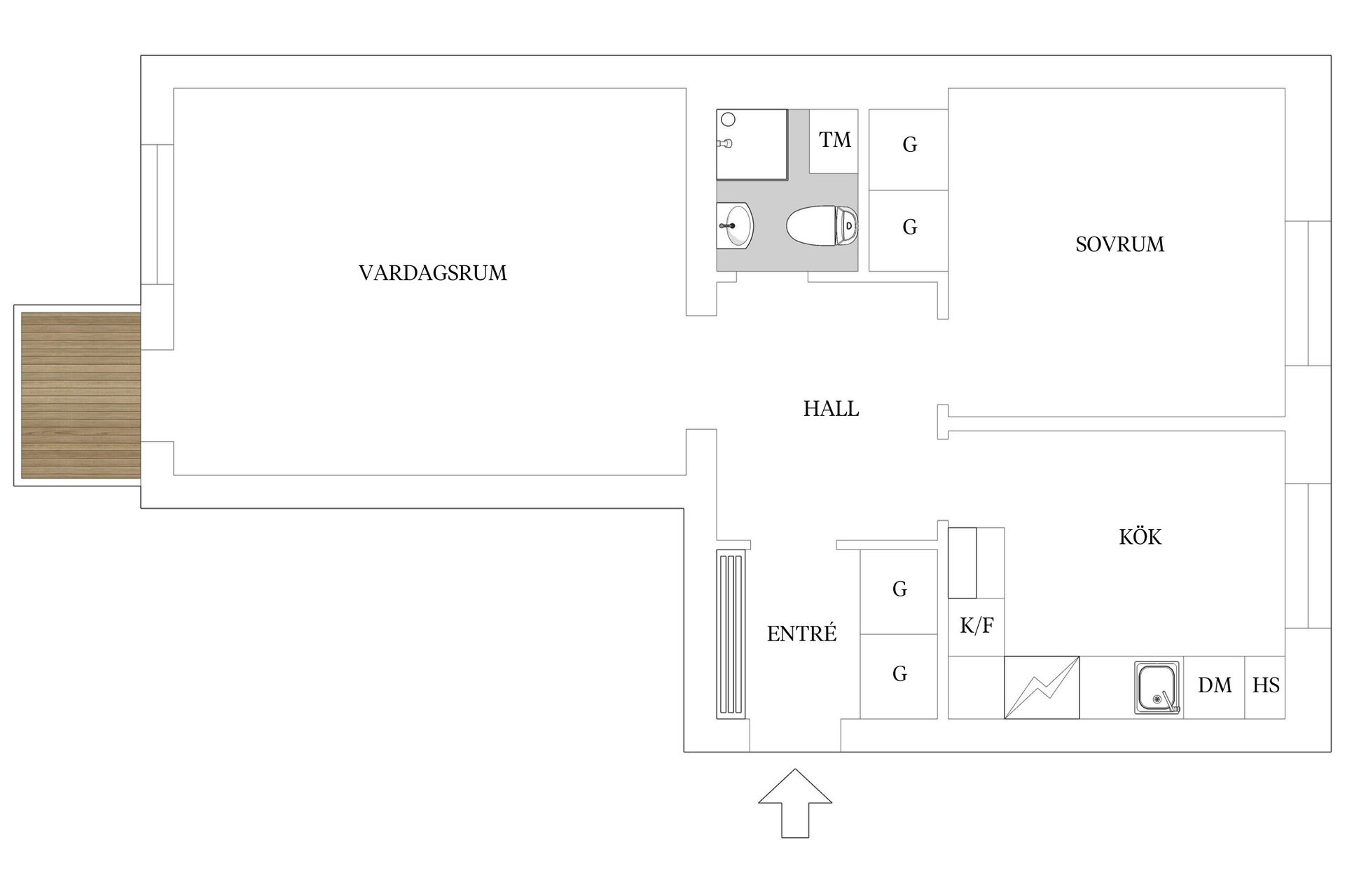 Bostadsrätt, Skogsvägen 1B, Parkstaden, Kristianstad