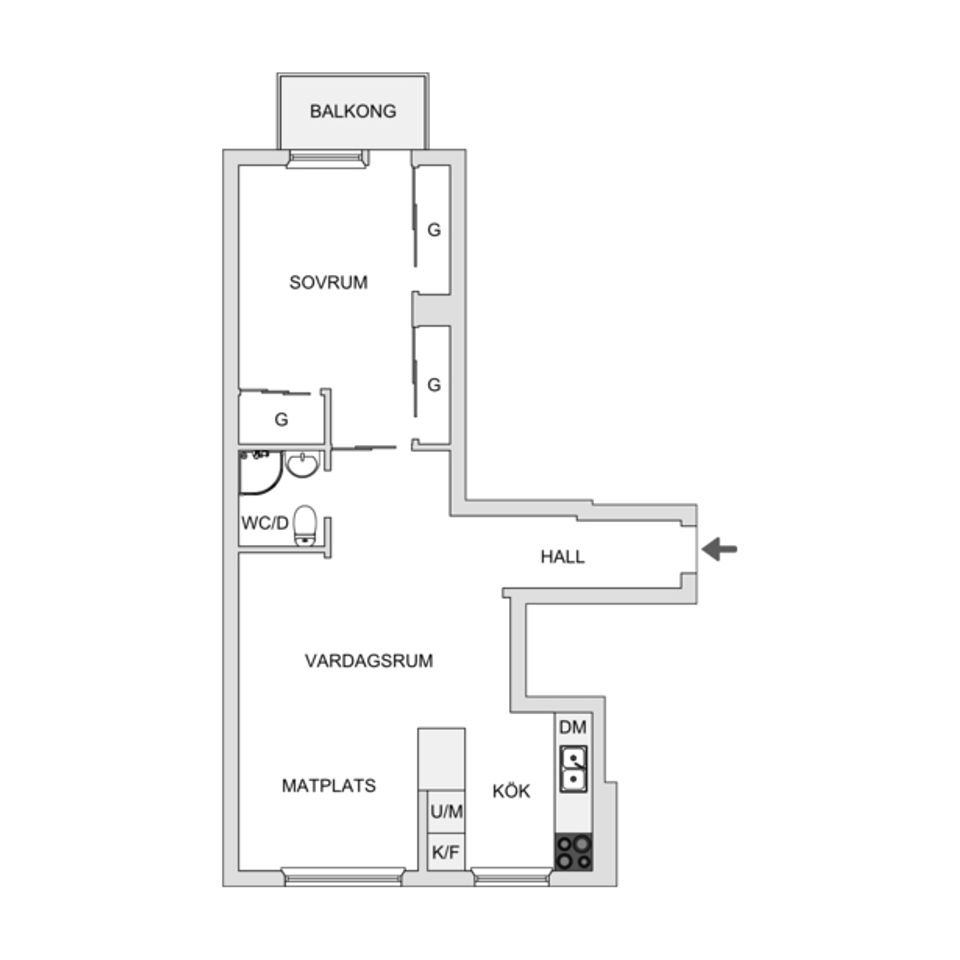 Bostadsrätt, Hjalmar Brantingsgatan 8B, Fålhagen, Uppsala