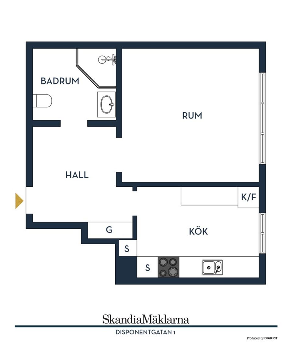 Bostadsrätt, Disponentgatan 1, Kungsholmen - Lilla Essingen, Stockholm