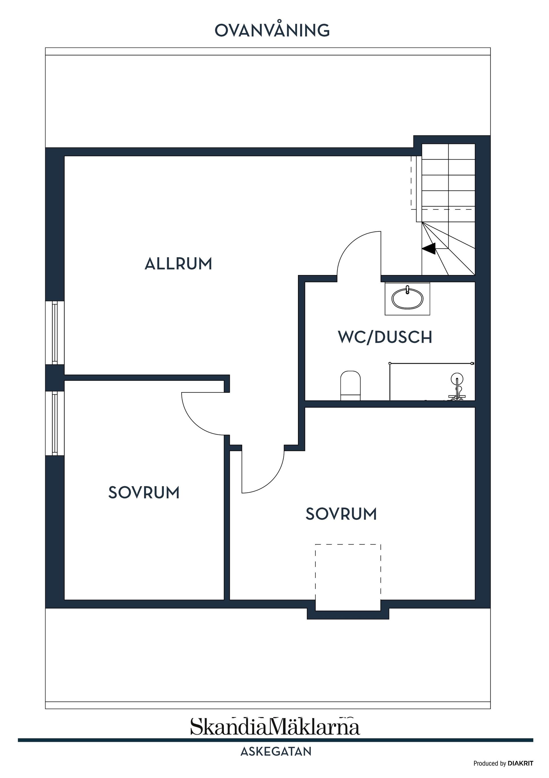 Radhus, Askegatan 13A, Nyvång, Åstorp