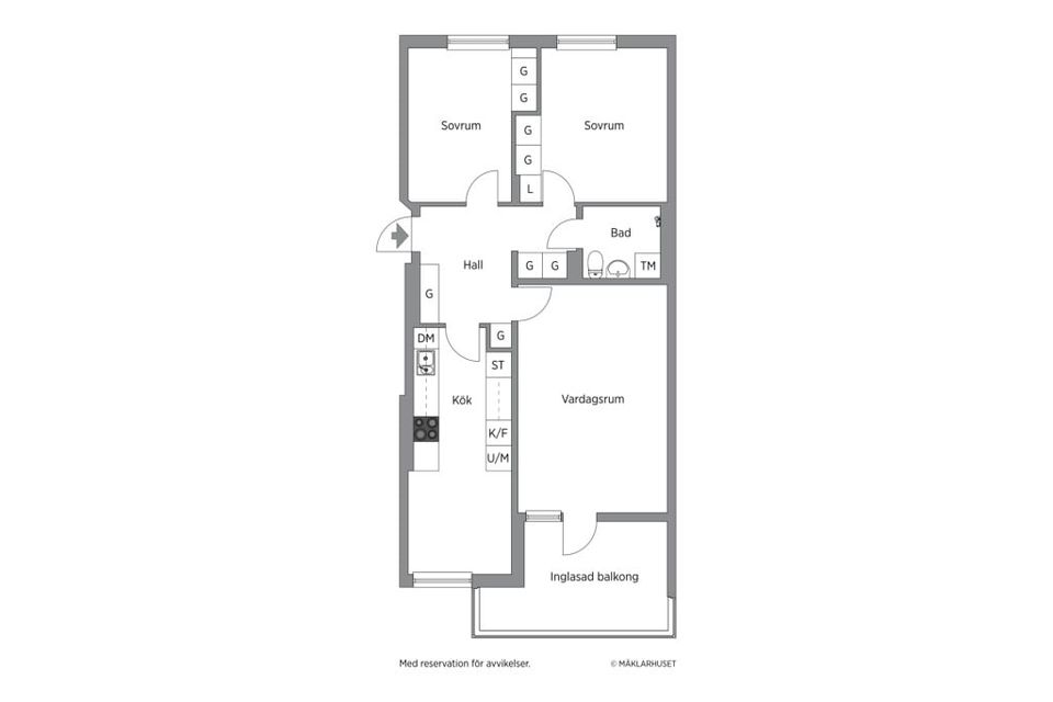 Bostadsrätt, Tjädervägen 2A, Korsta, Sundsvall
