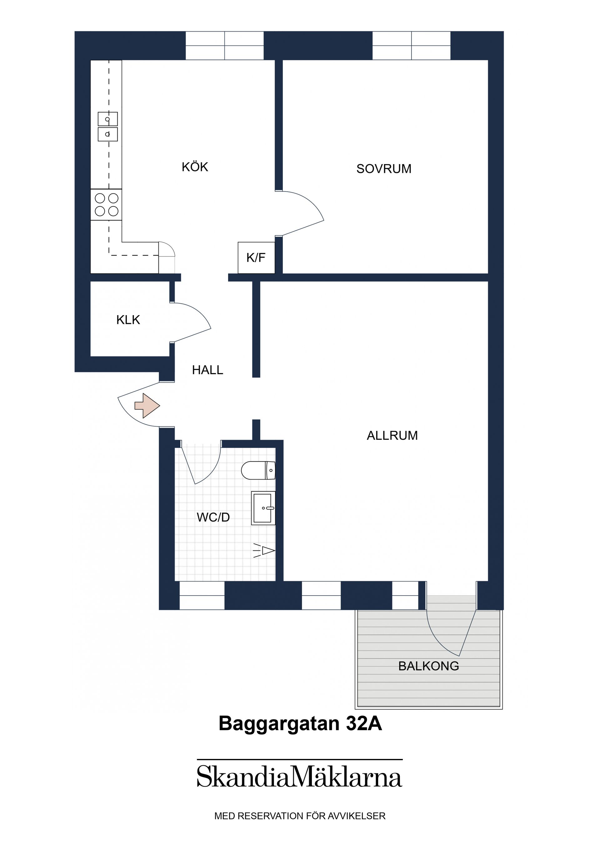 Bostadsrätt, Baggargatan 32A, Söderhamn