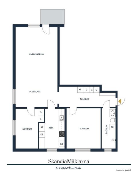 Bostadsrätt, Gyridsvägen 6A, Karlstad