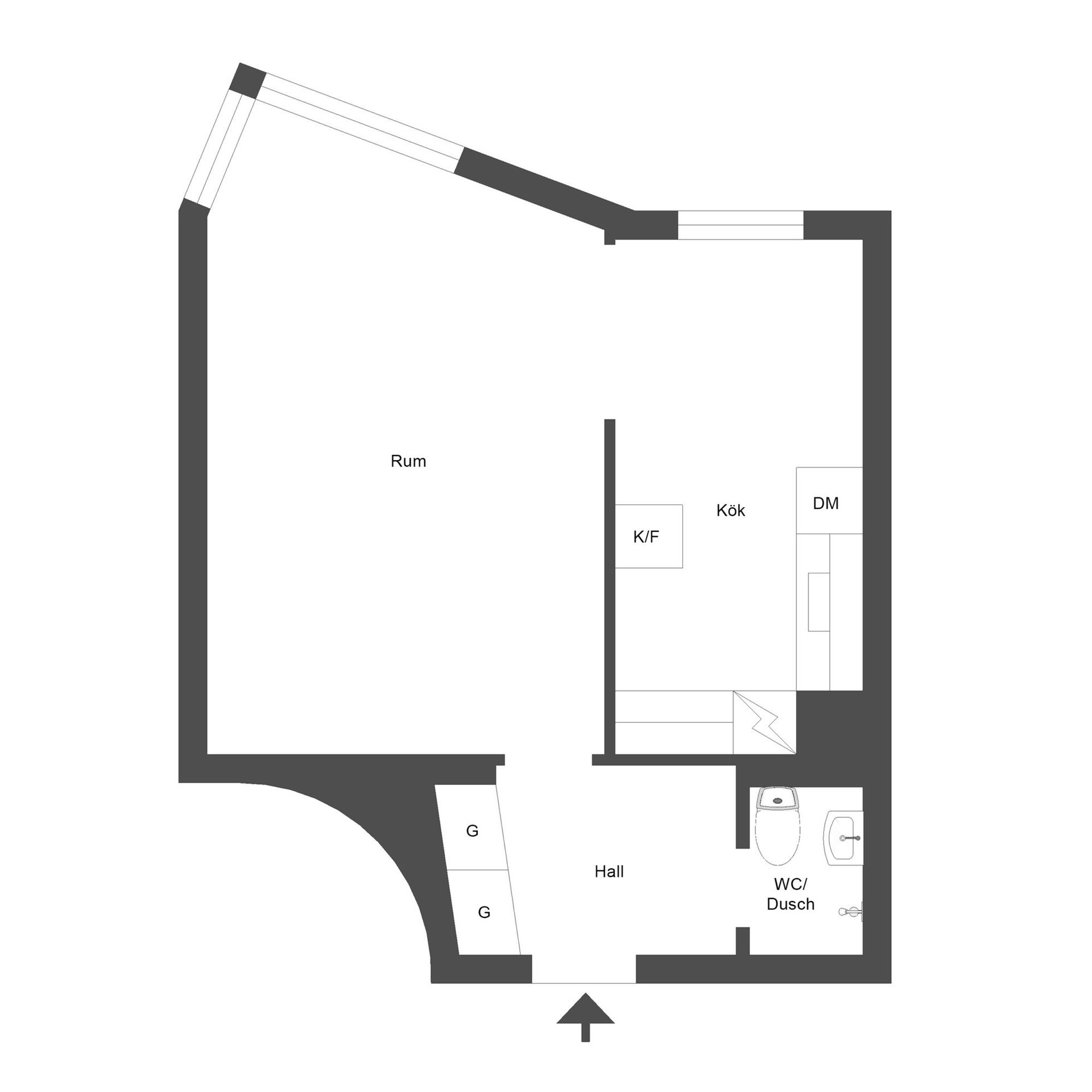 Bostadsrätt, Hospitalsgatan 41, Centralt, Norrköping