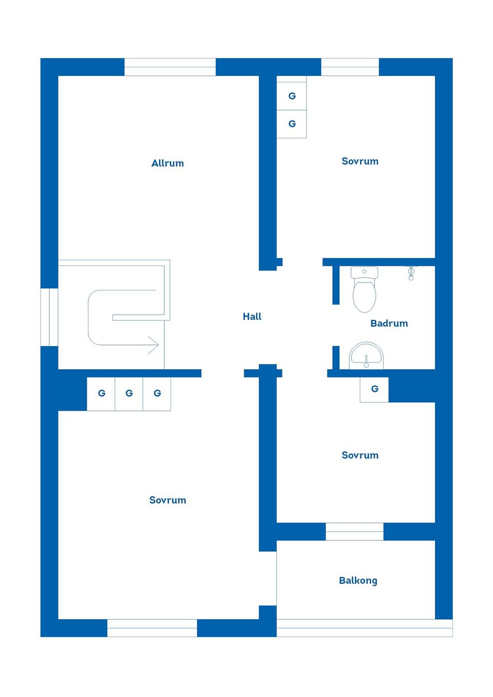 Bostadsrätt, Radhus, Grafikergatan 51A, Hemlingby, Gävle