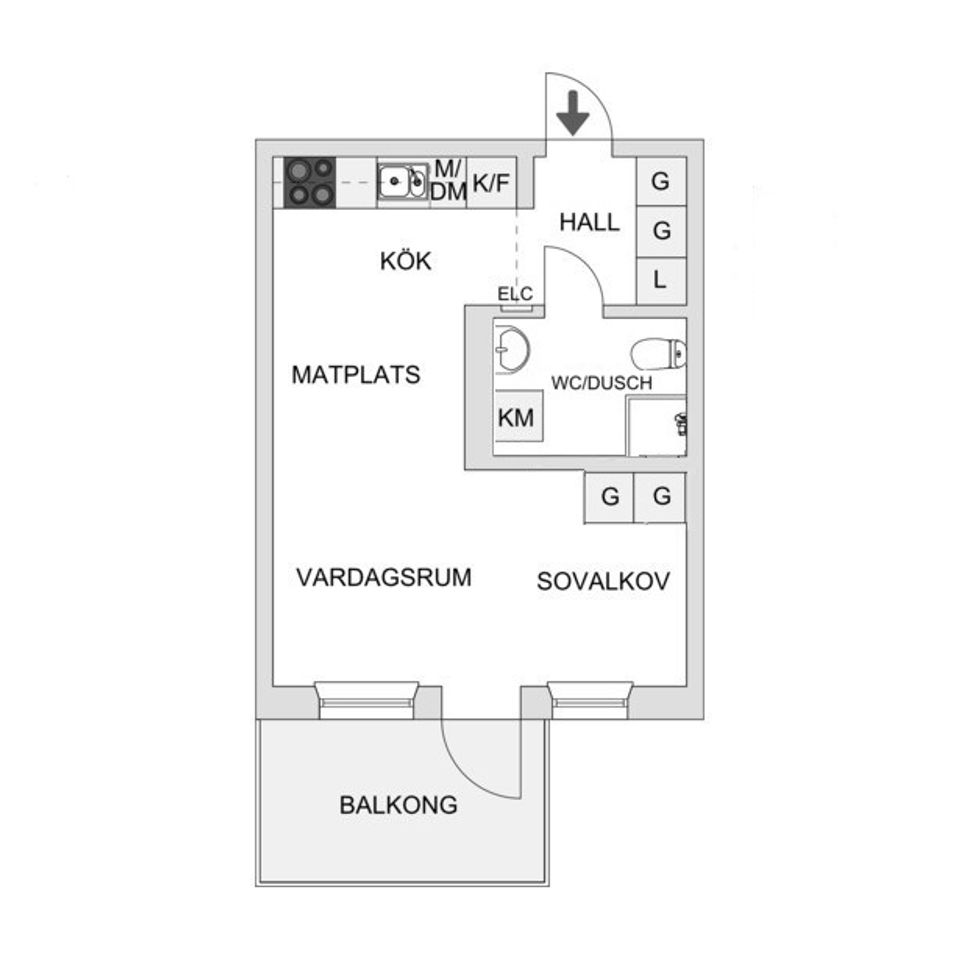 Bostadsrätt, Råbyvägen 57E, Gränby, Uppsala