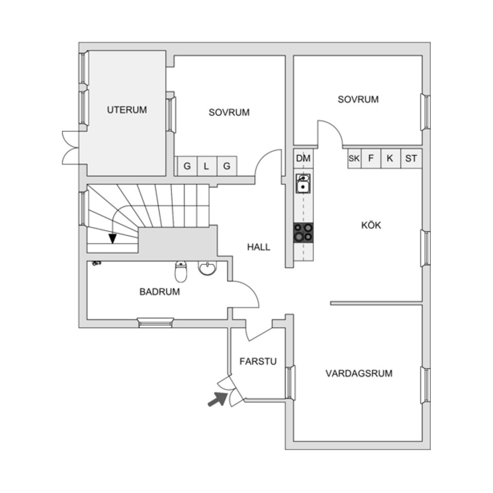 Villa, Hyttgatan 88, Centralt, Falun