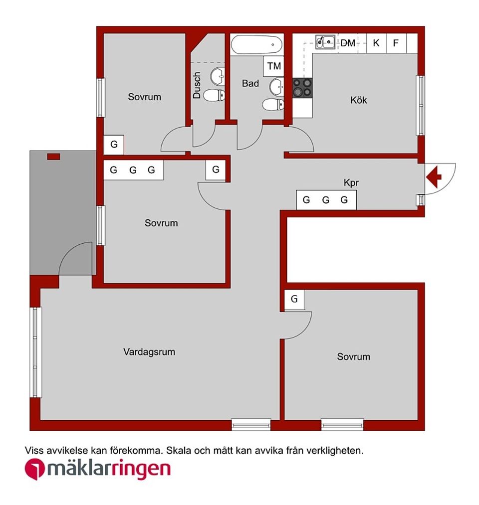 Bostadsrätt, Cellovägen 124 F, Gottsunda, Uppsala