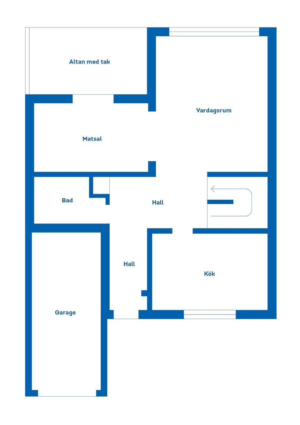 Villa, Radhus, Fåborgsvägen 7A, Herting, Falkenberg