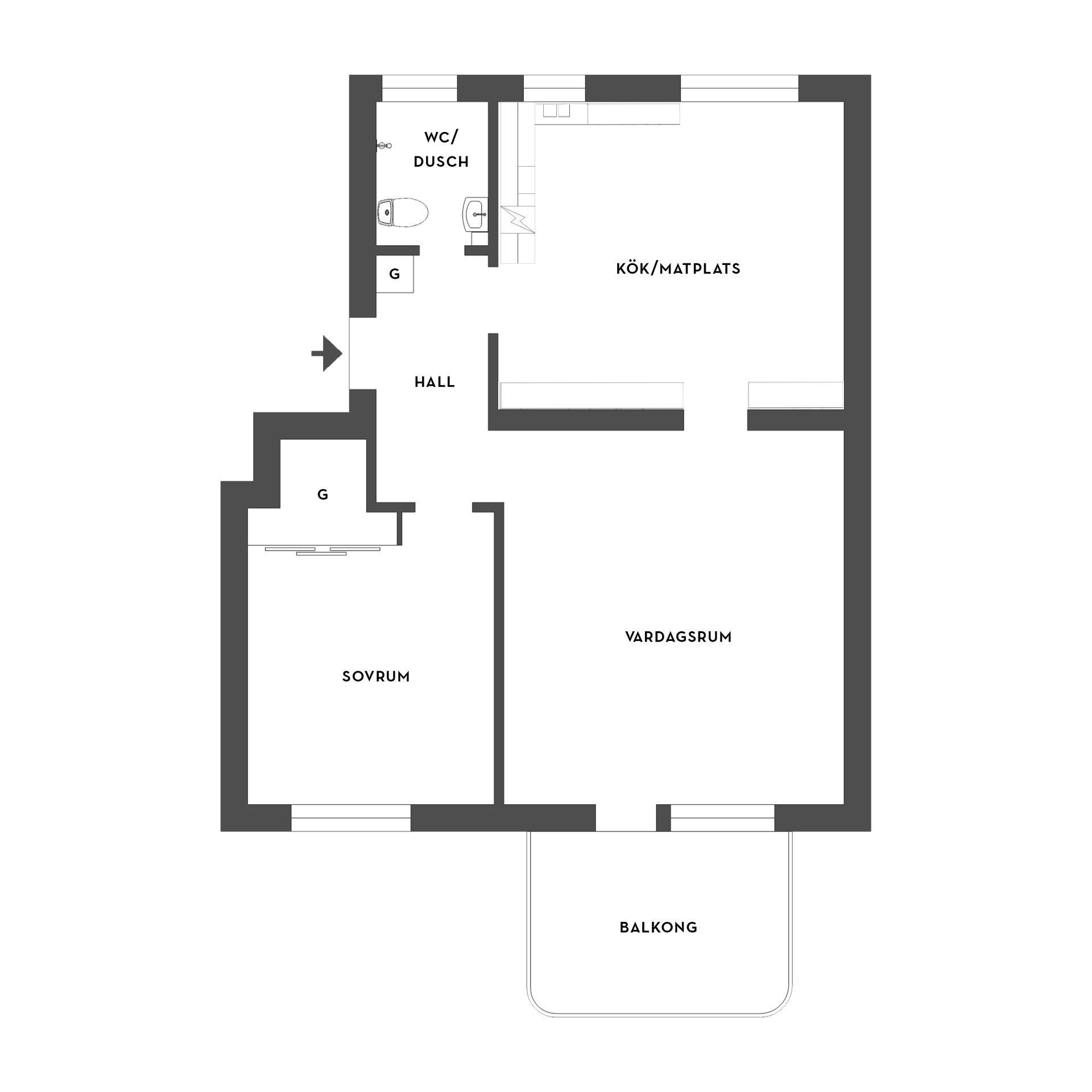 Bostadsrätt, Tingstugatan 39A, Tingstuhöjden, Strängnäs