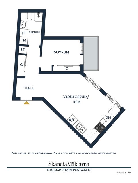Bostadsrätt, Hjalmar Forsbergs gata 14, Tågaborg, Helsingborg