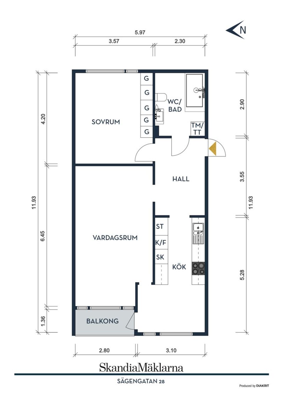 Bostadsrätt, Sägengatan 28, Göteborg