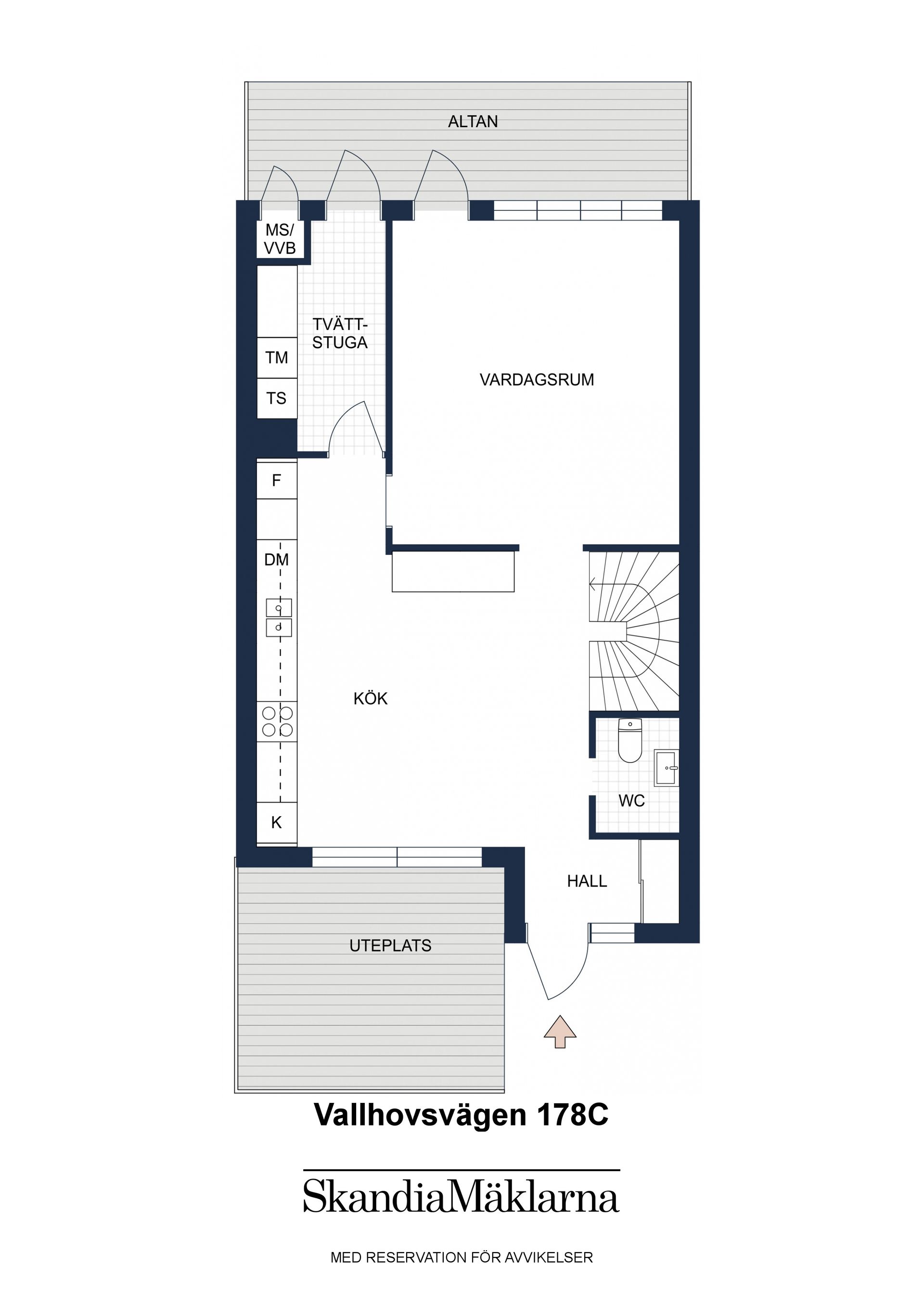 Radhus, Vallhovsvägen 178C, Vallhov, Sandviken