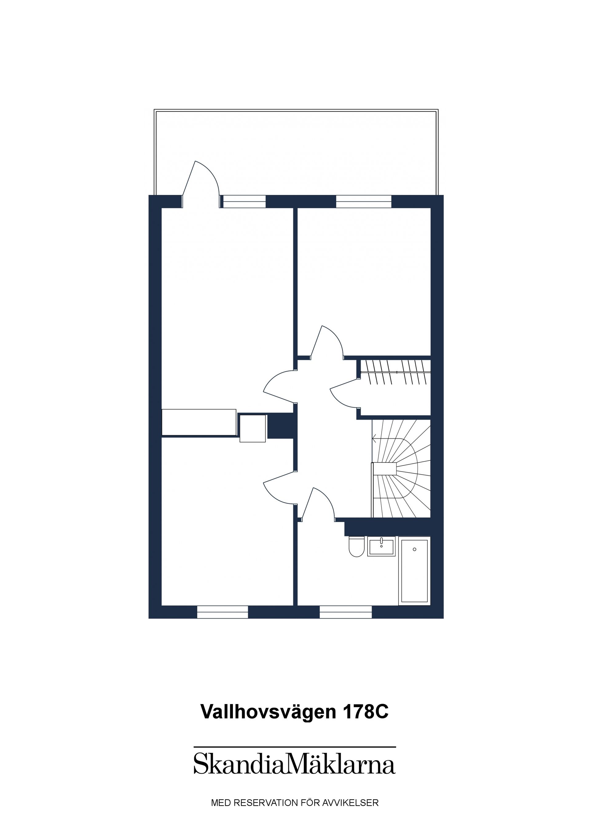 Radhus, Vallhovsvägen 178C, Vallhov, Sandviken