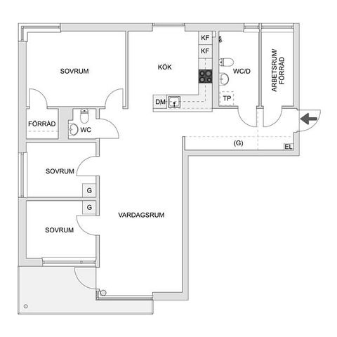 Bostadsrätt, Harpsundsvägen 78, Högdalen, Stockholm