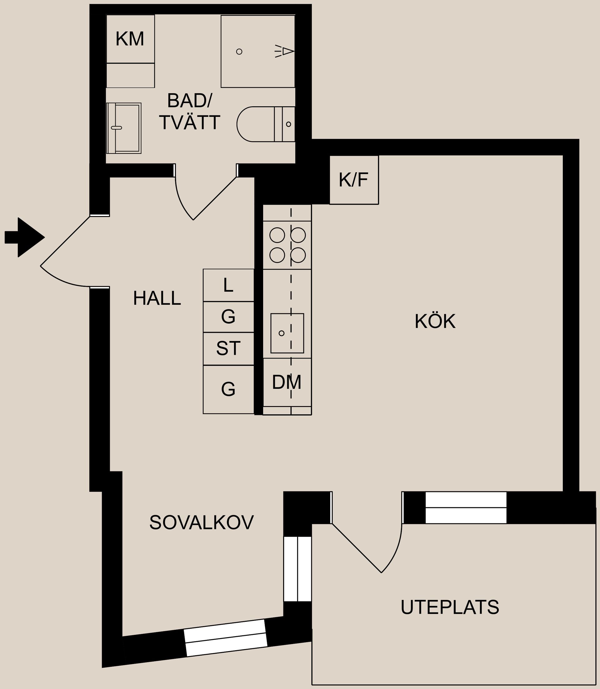 Bostadsrätt, Bråviksvägen 67, Lindö Strand, Norrköping