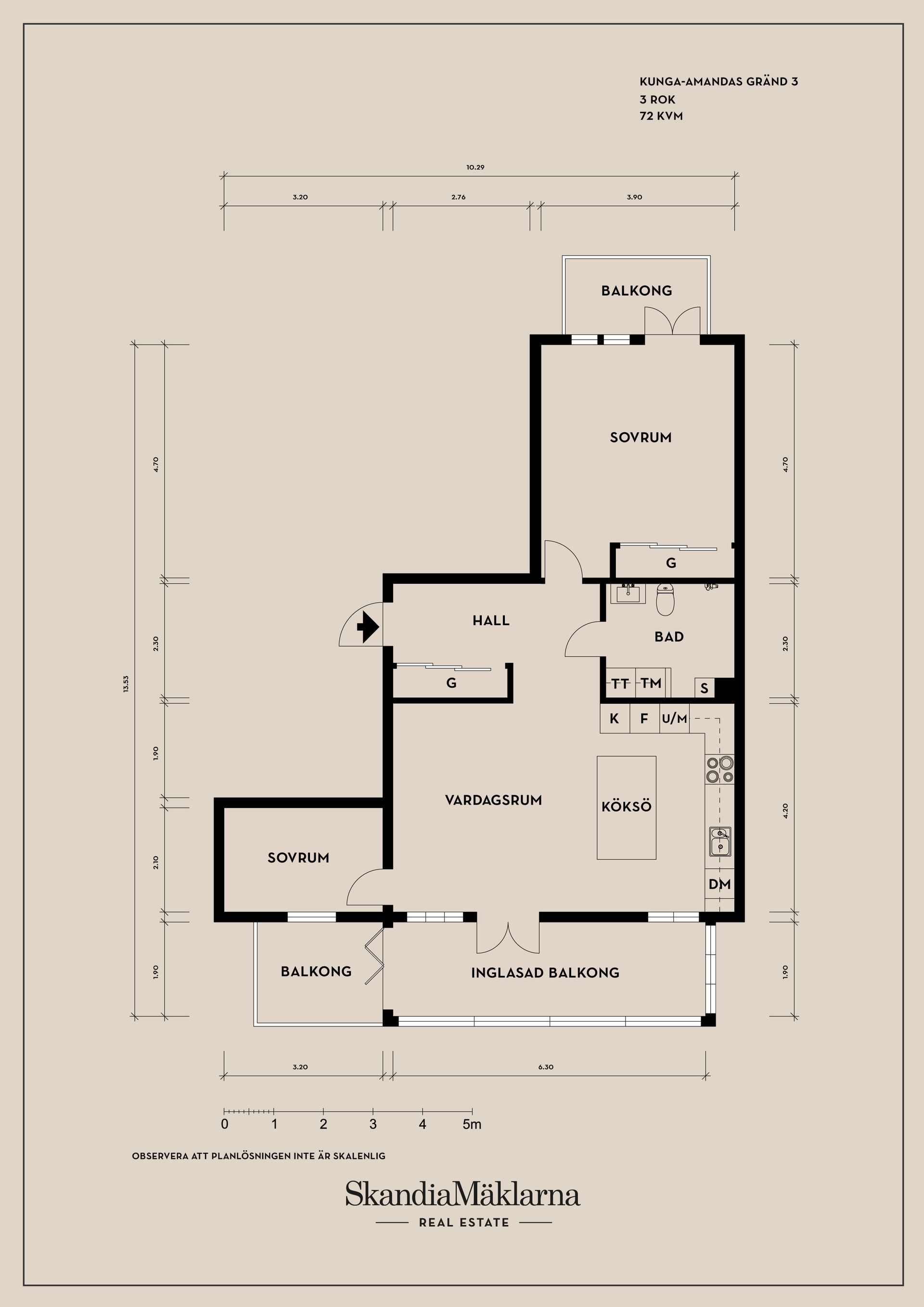 Bostadsrätt, Kunga-Amandas Gränd 3, Nya Hovås, Göteborg