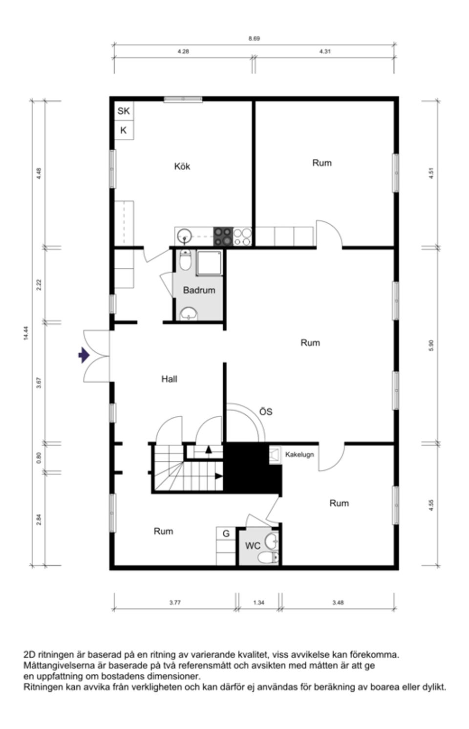 Villa, Förmansvägen 5, Mensättra, Nacka