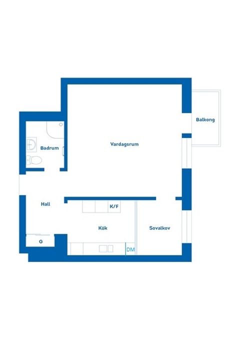 Bostadsrätt, Hantverkargatan 19A, Gävle Centrum, Gävle