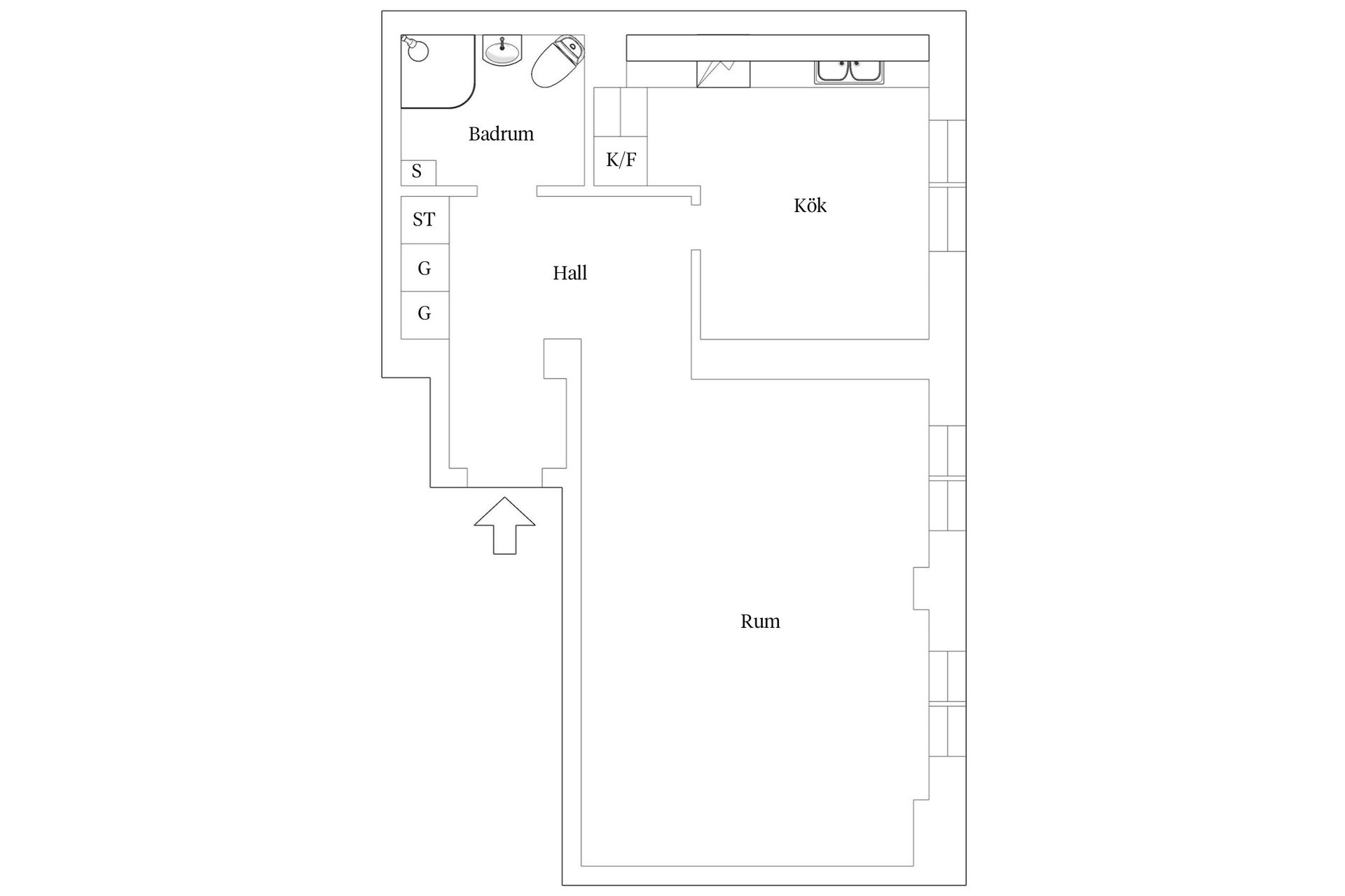 Bostadsrätt, Jägaregatan 6A, Centrala Hisingen, Göteborg