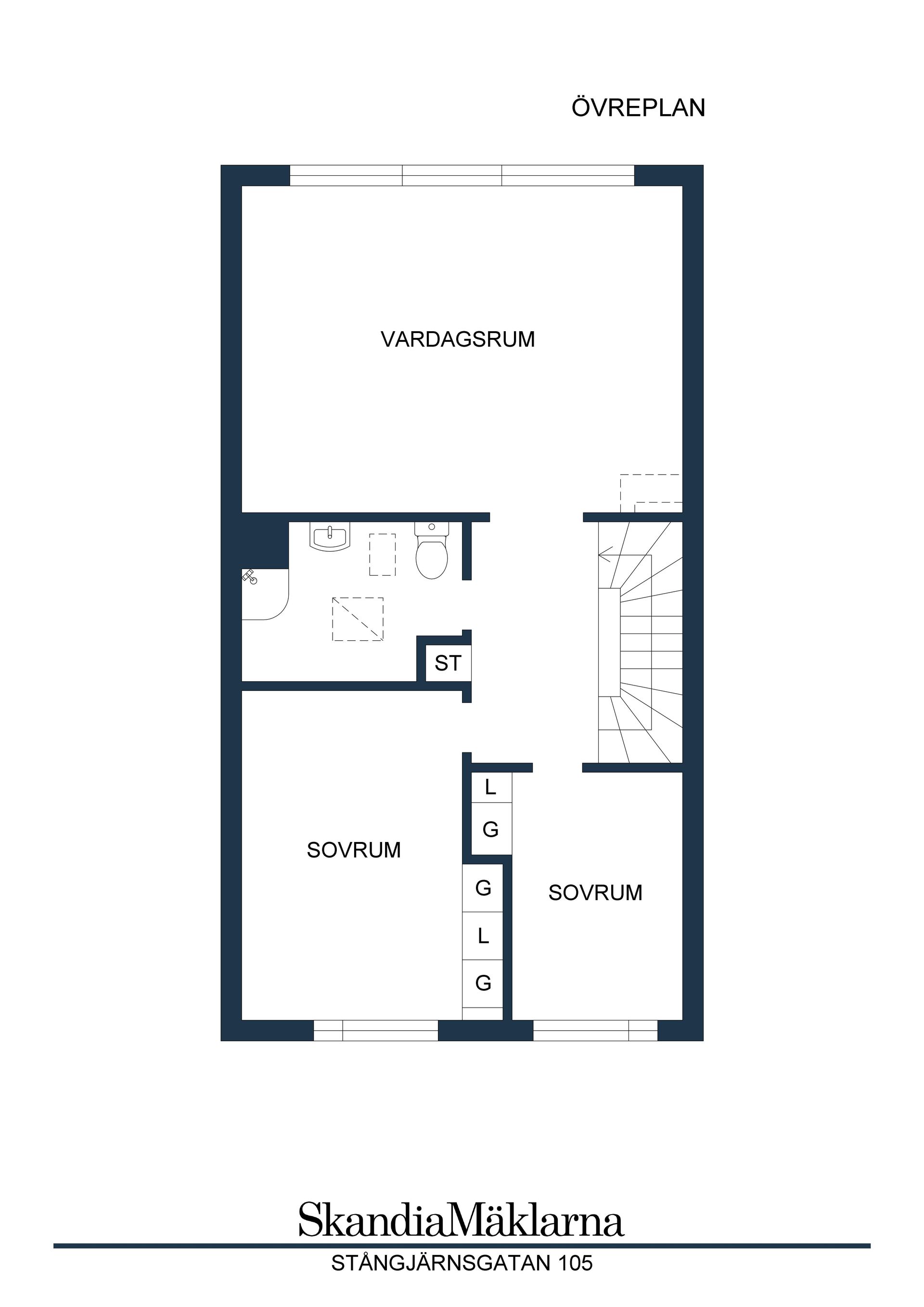 Radhus, Stångjärnsgatan 105, Bäckby, Västerås