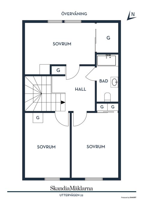 Radhus, Uttervägen 22, Kareby, Kungälv