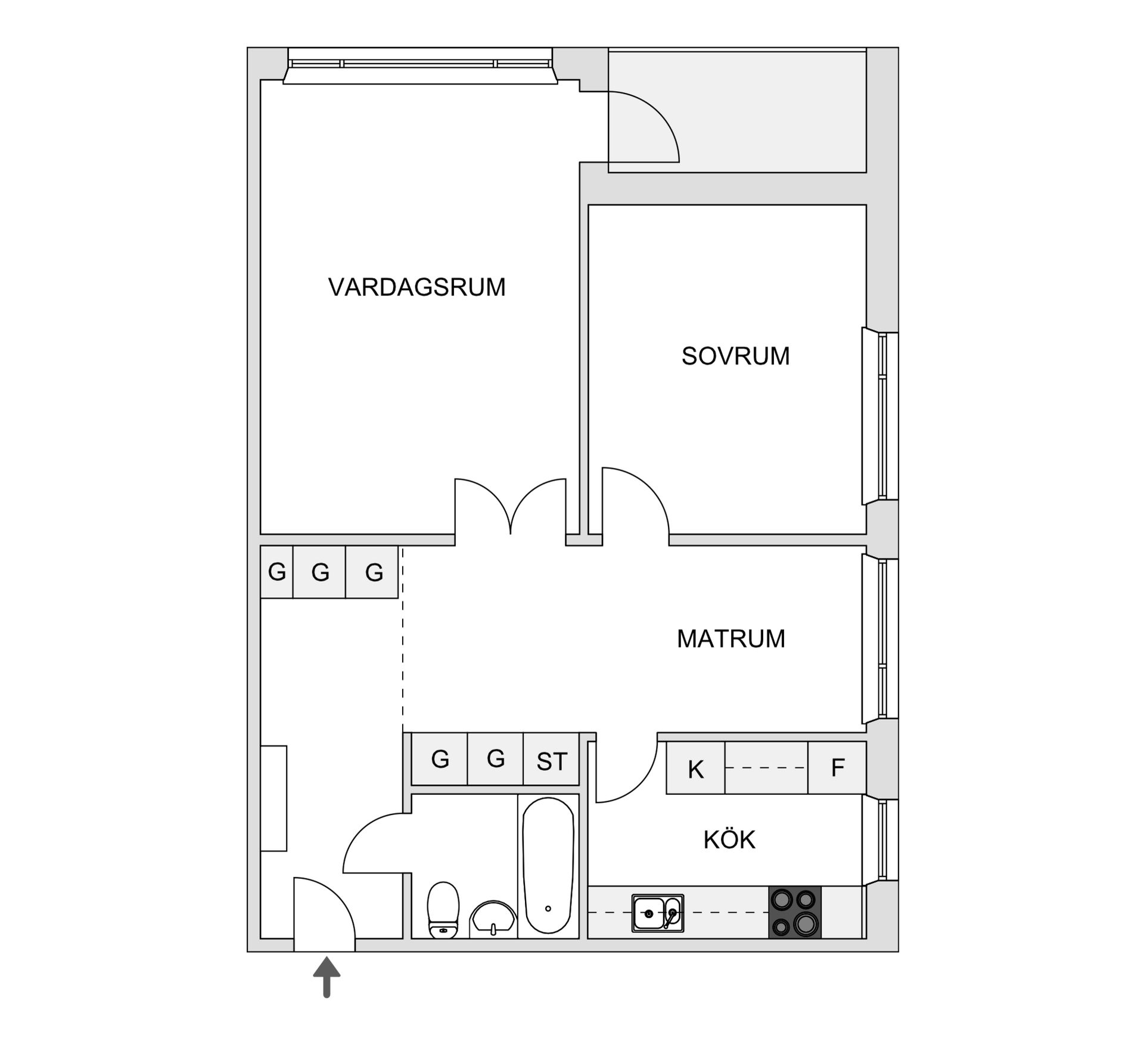 Bostadsrätt, Kågevägen 40A, Alhem, Skellefteå