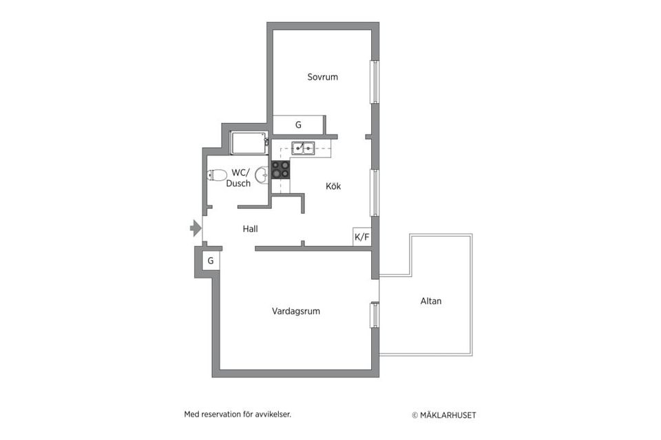Bostadsrätt, Stuguvägen 30, Centralt, Östersund