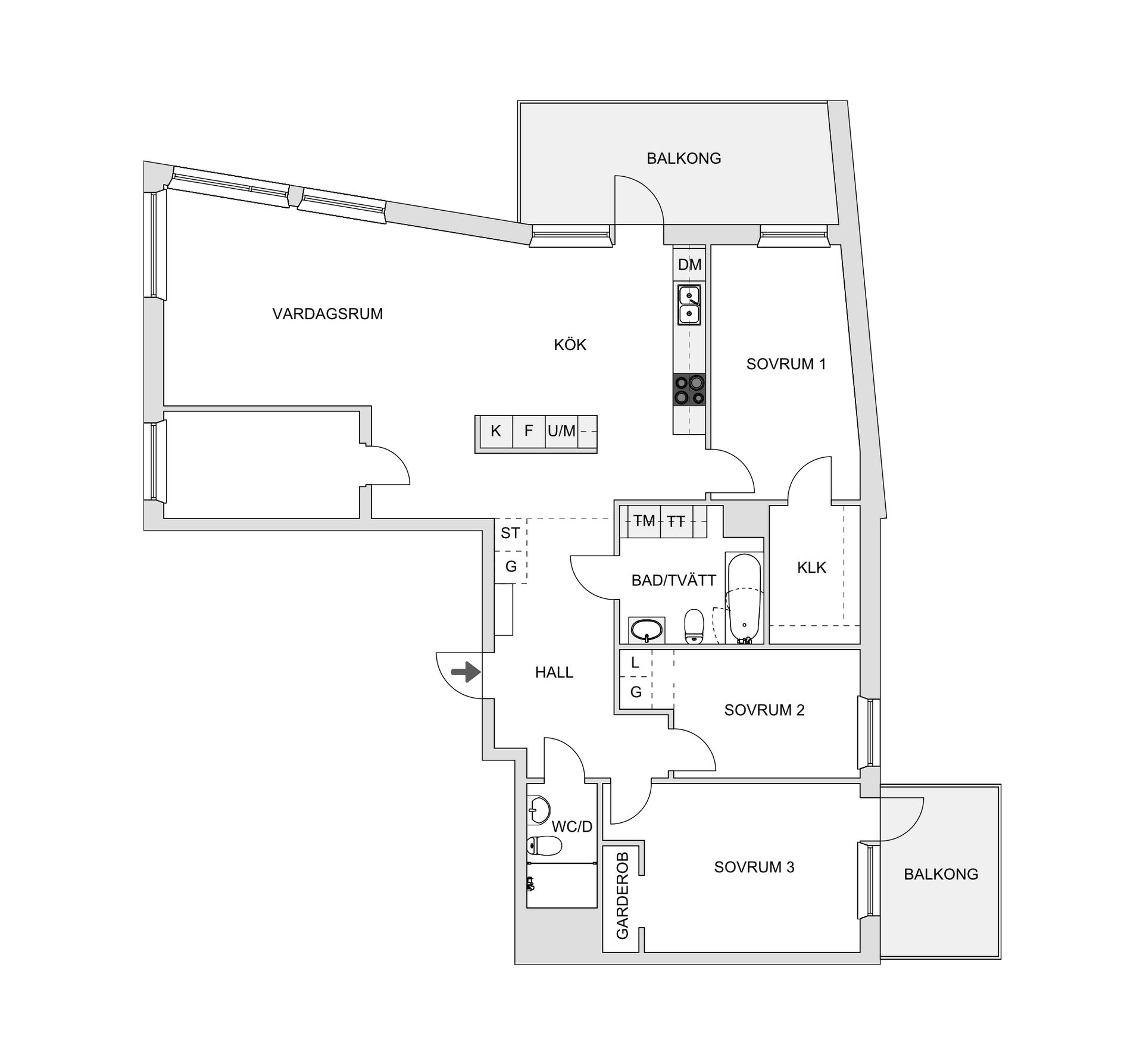 Bostadsrätt, Portalgatan 105, Kapellgärdet, Uppsala