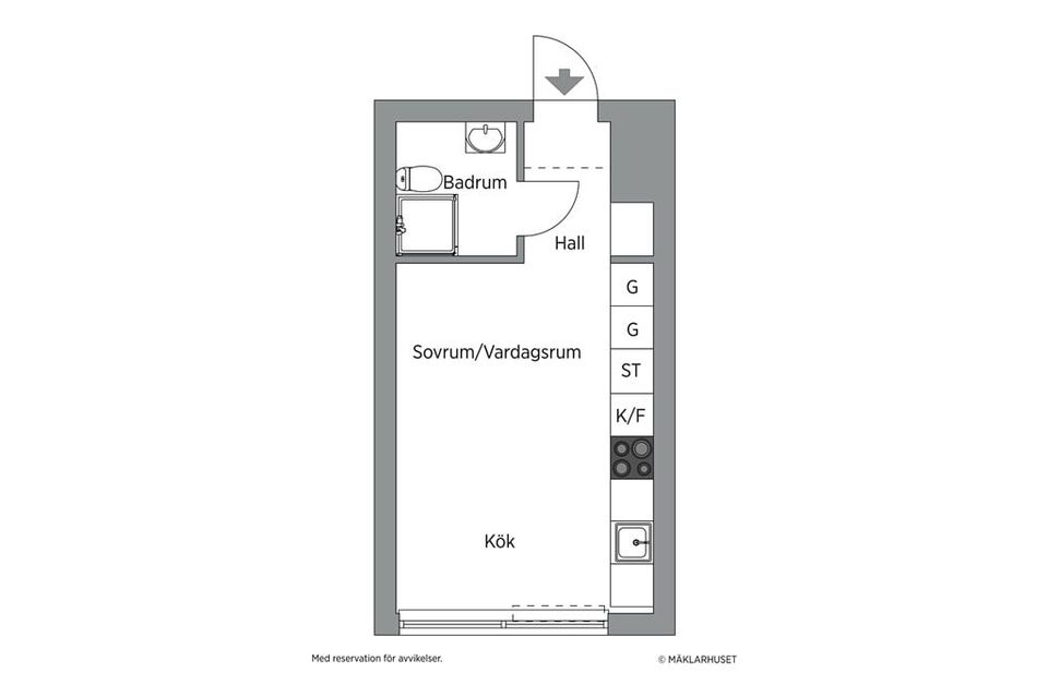 Bostadsrätt, Sollentunavägen 309, 3 tr, Sollentuna - Häggvik Strand, Sollentuna
